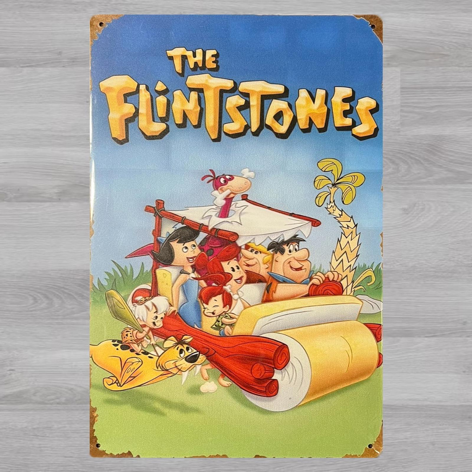 The Flintstones 8 x 12 Vintage Novelty Metal Sign Shrink-Wrapped New!