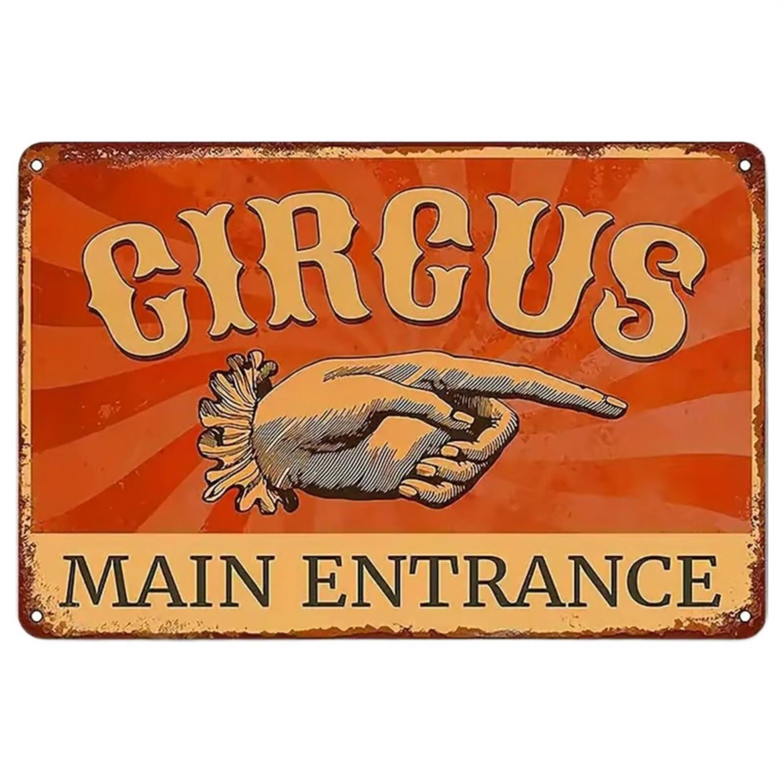 Circus Main Entrance 8 x 12 Novelty Metal Sign Shrink-Wrapped New!