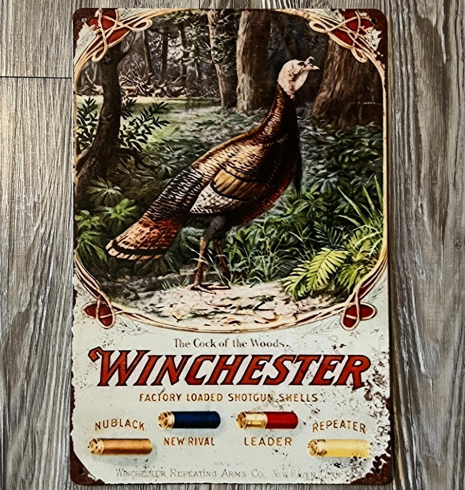 Winchester Factory Shells 8 x 12 Vintage Novelty Metal Sign Made In USA New!