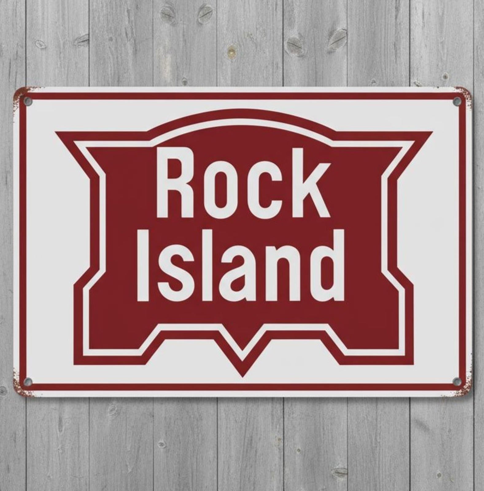 Rock Island Railroad 8 x 12 Novelty Metal Sign New Shrink-wrapped