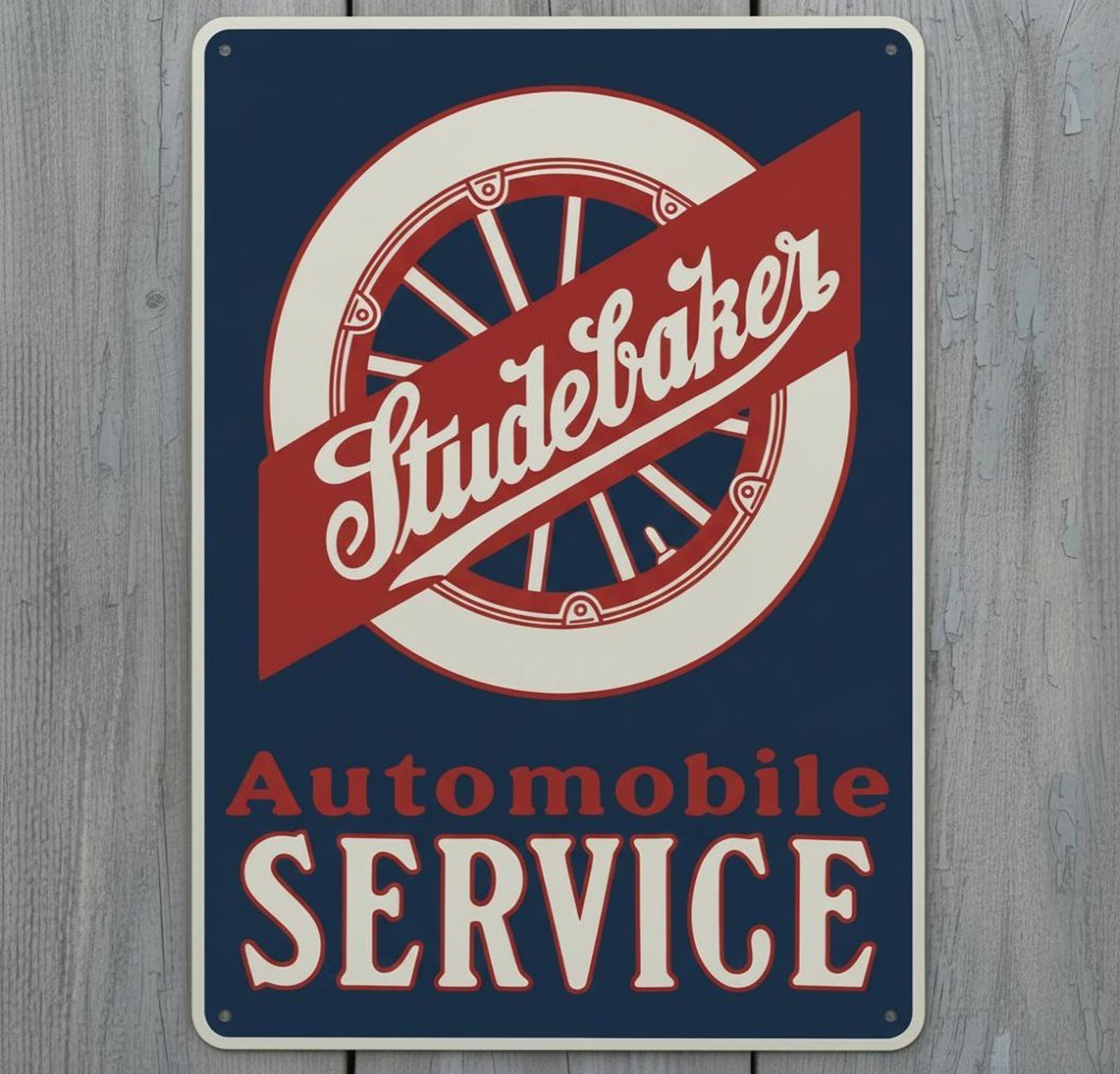 Studebaker Automobile Service 8 x 12 Novelty Metal Sign Made In USA