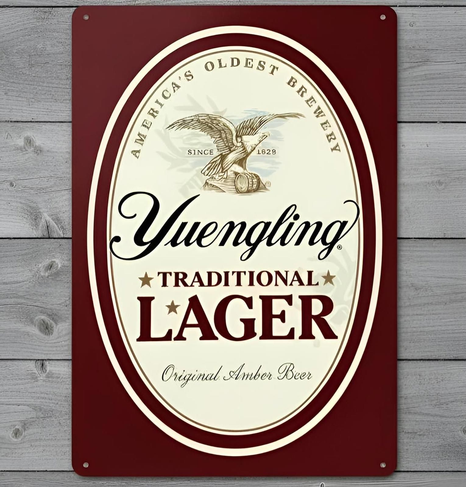 Yuengling Traditional Lager Beer 8 x 12 Novelty Metal Sign Made In USA New!