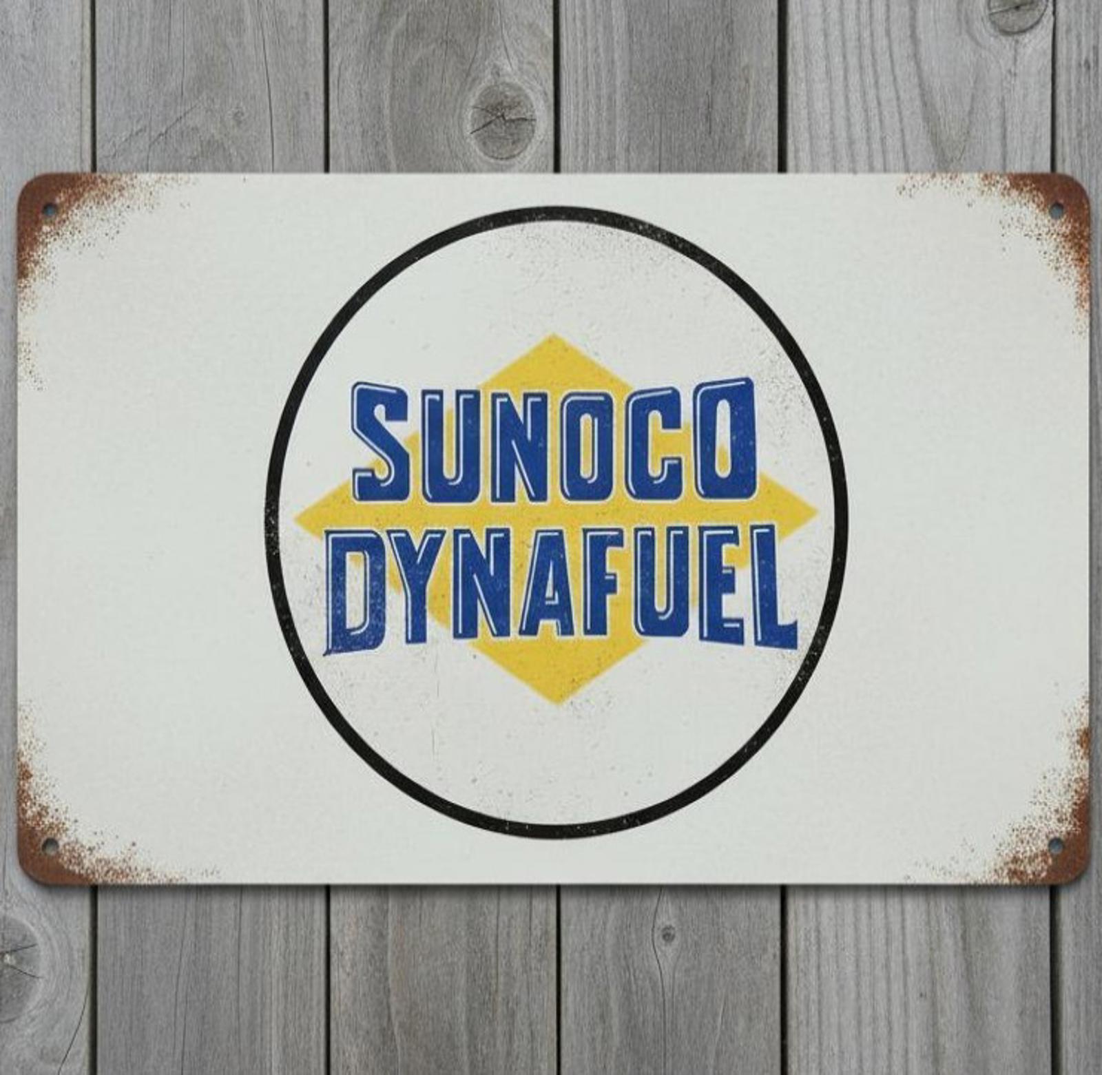 Sunoco DynaFuel 8 x 12 Vintage Novelty Metal Sign Made In USA New!
