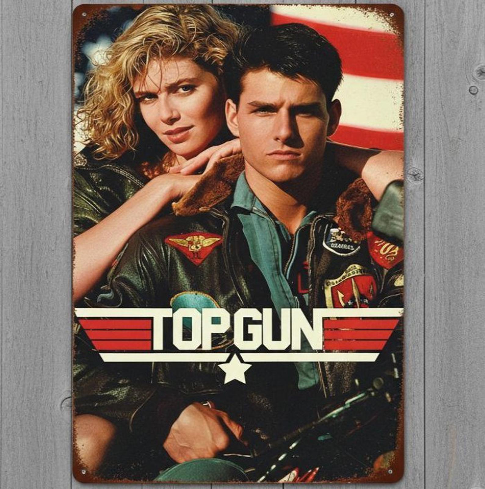 Top Gun 8 x 12 Vintage Novelty Metal Sign Made In USA New!