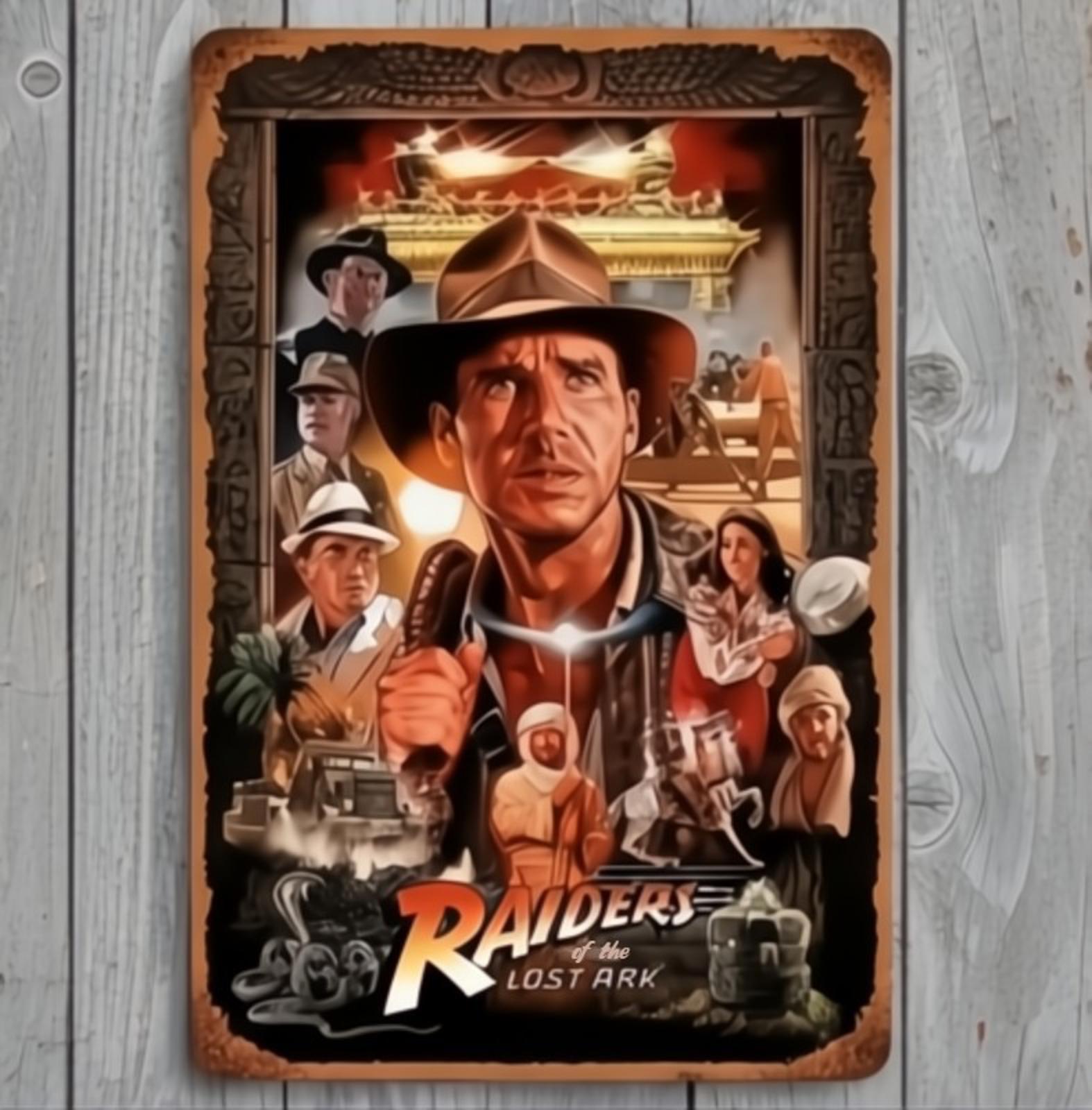 Raiders Of The Lost Arc 8 x 12 Vintage Novelty Metal Sign Made In USA New!