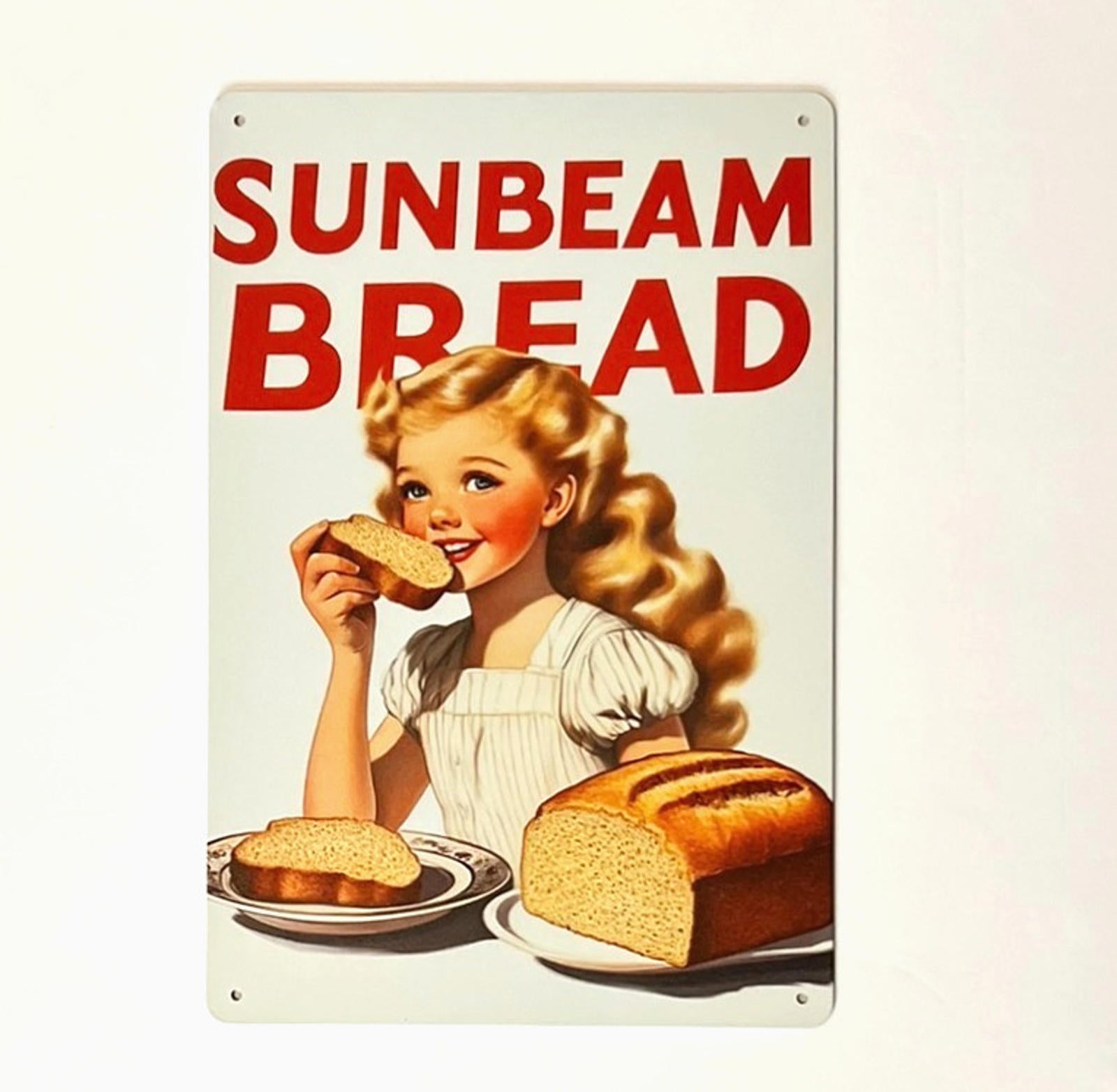 Sunbeam Bread 8 x 12 Novelty Metal Sign Shrink-wrapped New!