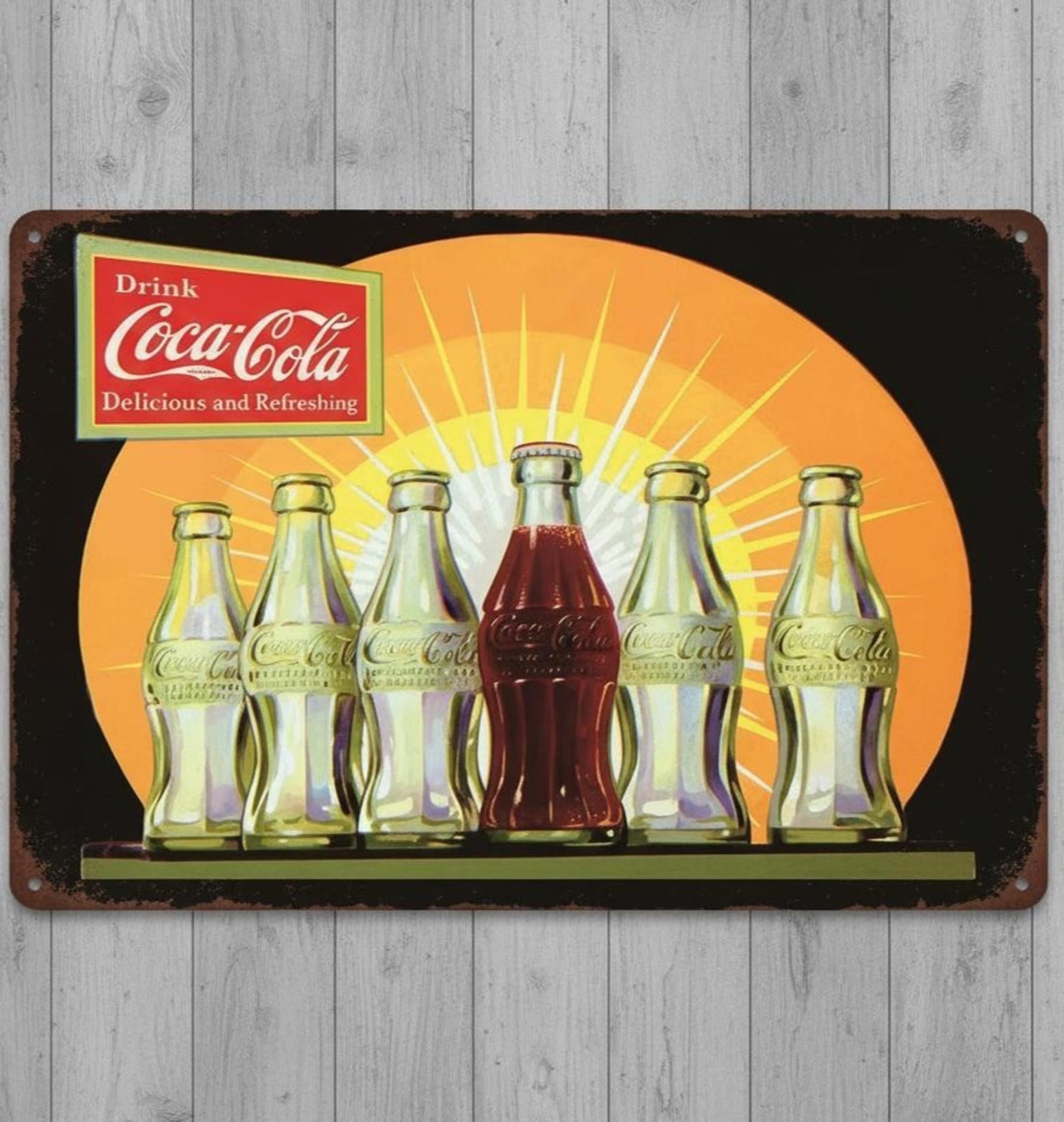 Drink Coca-Cola 8 x 12 Novelty Metal Sign New Shrink-wrapped Made In USA!