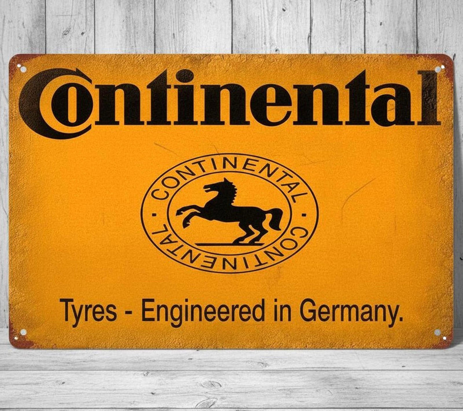 Continental Tires Tyres 8 x 12 Novelty Metal Sign Shrink-Wrapped New!