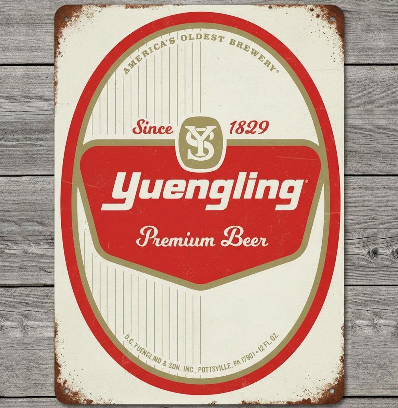 Yuengling Premium Beer 8 x 12 Vintage Novelty Metal Sign Made In USA New!