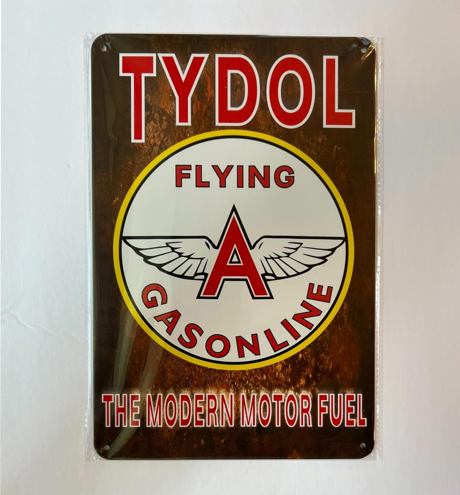 Tydol Flying A Gasoline 8 x 12 Novelty Metal Sign Shrink-Wrapped New!