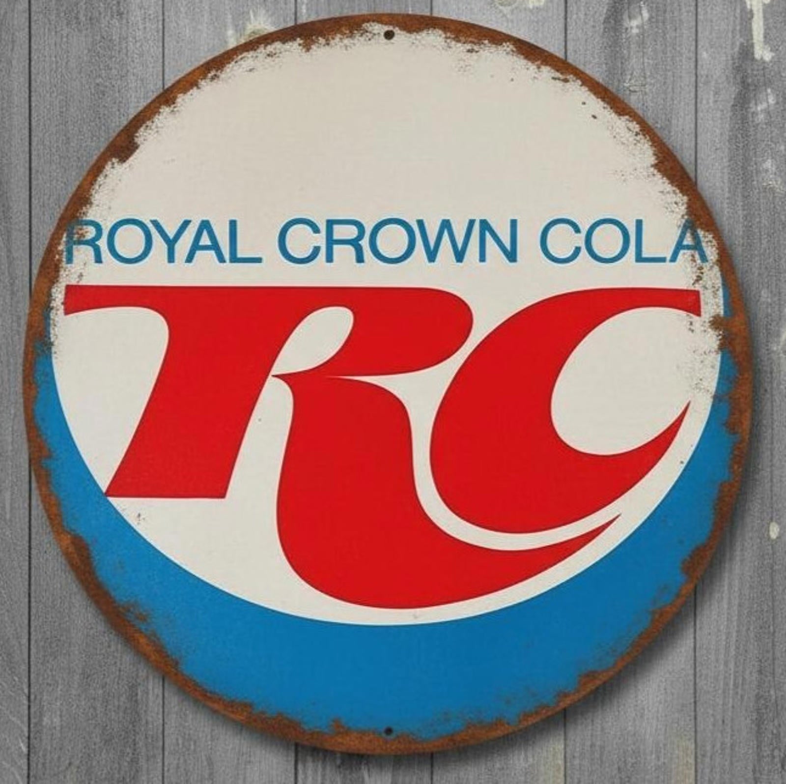 Royal Crown Cola RC 12" Diameter Novelty Metal Sign Made In USA