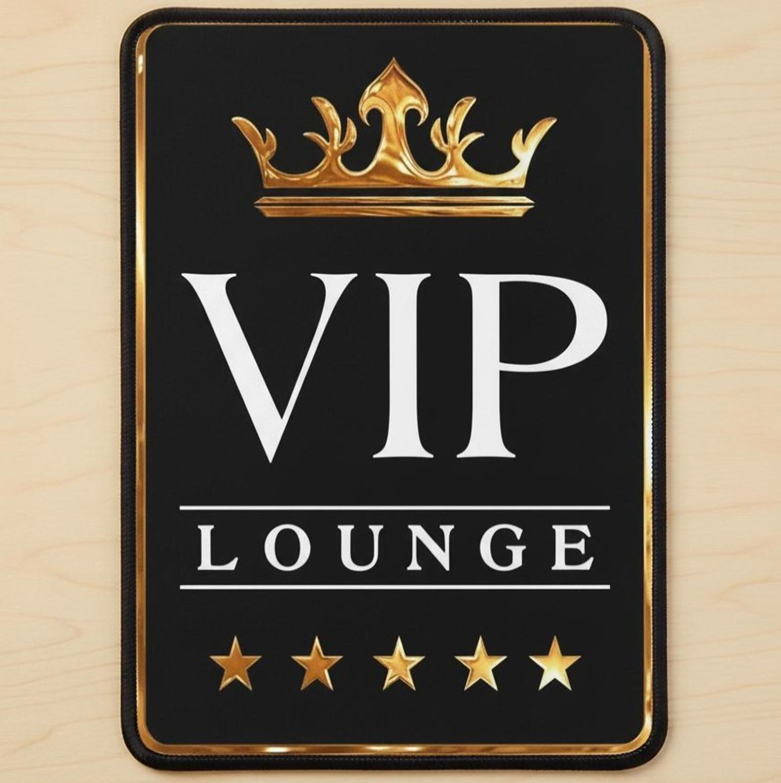 VIP Lounge 9.5 x 8 Mouse Pad With Anti-Slip Rubber Backing Made In USA