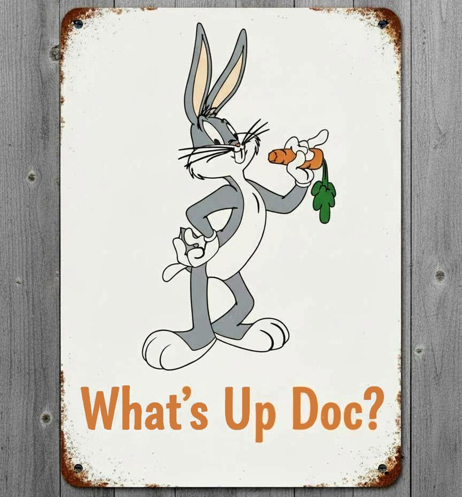 Bugs Bunny What's Up Doc? 8 x 12 Vintage Novelty Metal Sign Shrink-Wrapped New!