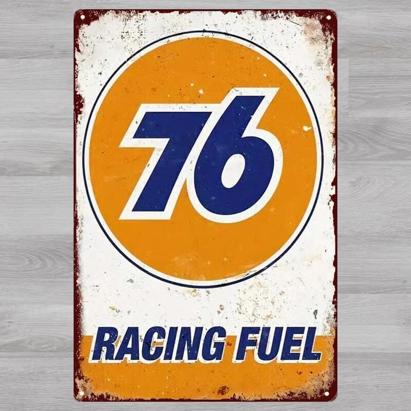 Union 76 Racing Fuel 8 x 12 Novelty Metal Sign Shrink-Wrapped New!