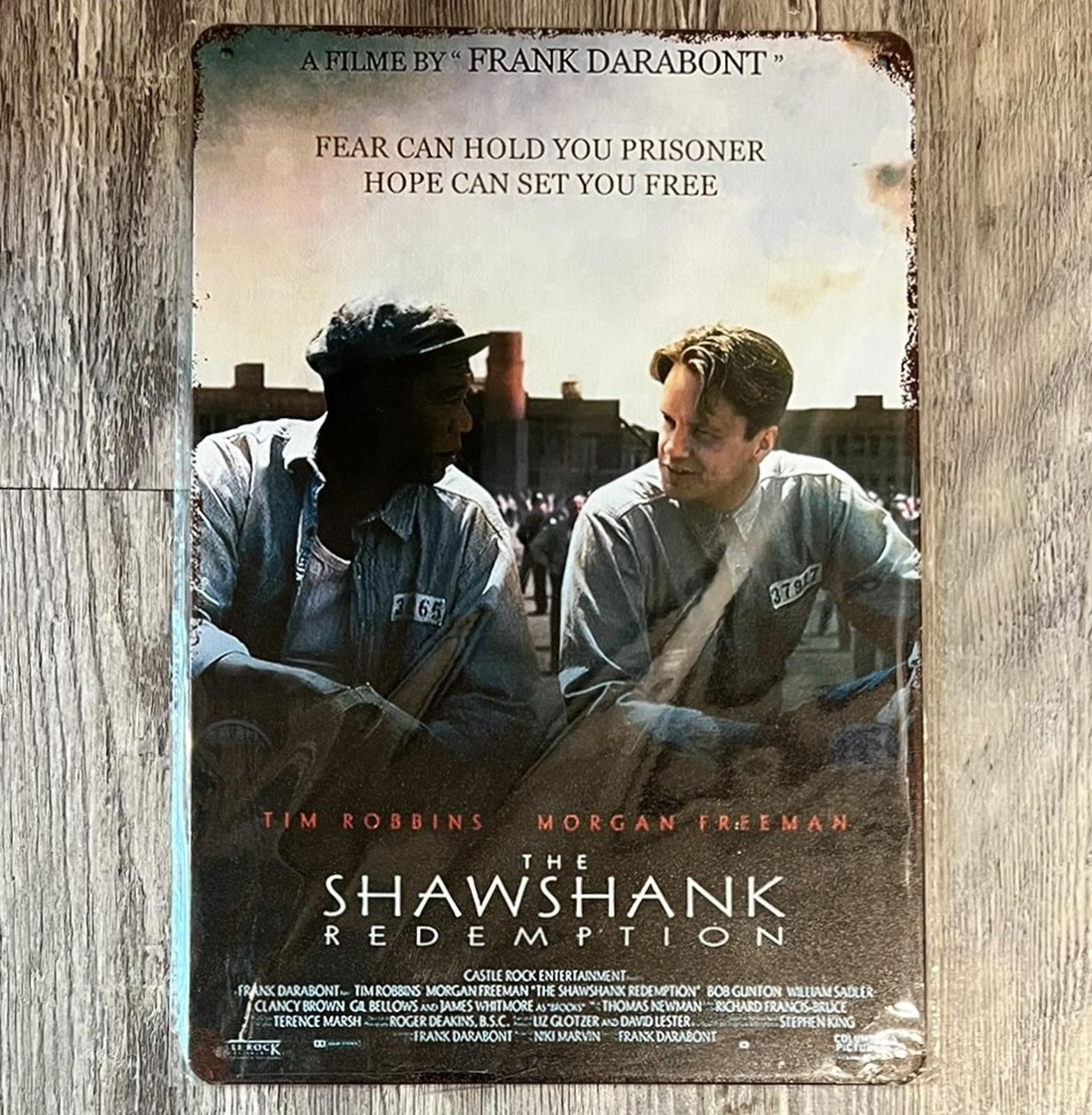 The Shawshank Redemption 8 x 12 Novelty Metal Sign New!