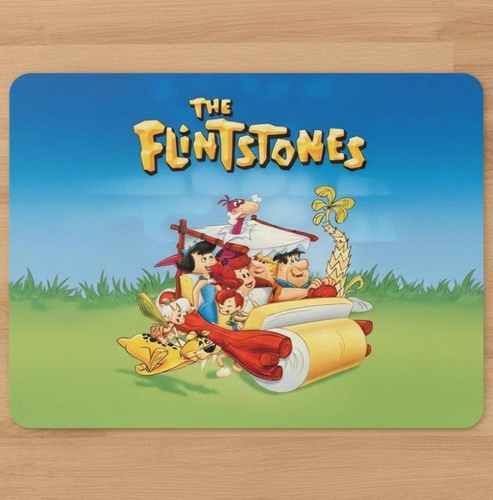 The Flintstones 9.5 x 8 Mouse Pad With Rubber Backing Made In USA