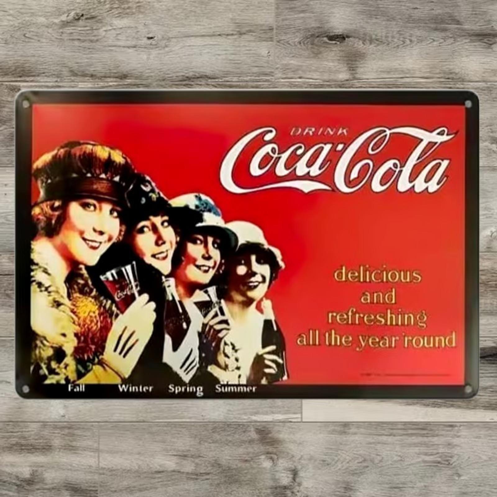 Coke Coca-Cola 8 x 12 Novelty Metal Sign Shrink-wrapped New!