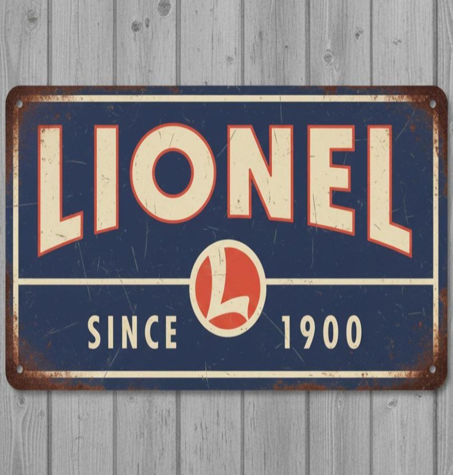 Lionel Since 1900 8 x 12 Novelty Metal Sign Shrink-wrapped Made In USA