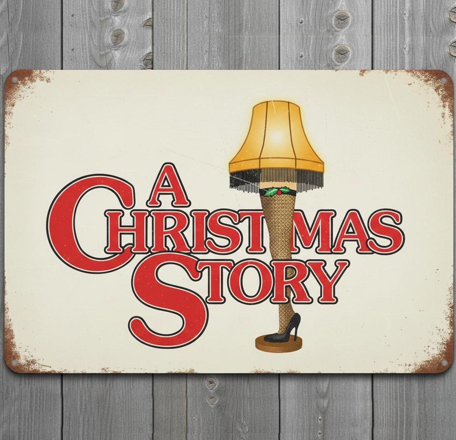 A Christmas Story 8 x 12 Vintage Novelty Metal Sign Made In USA New!