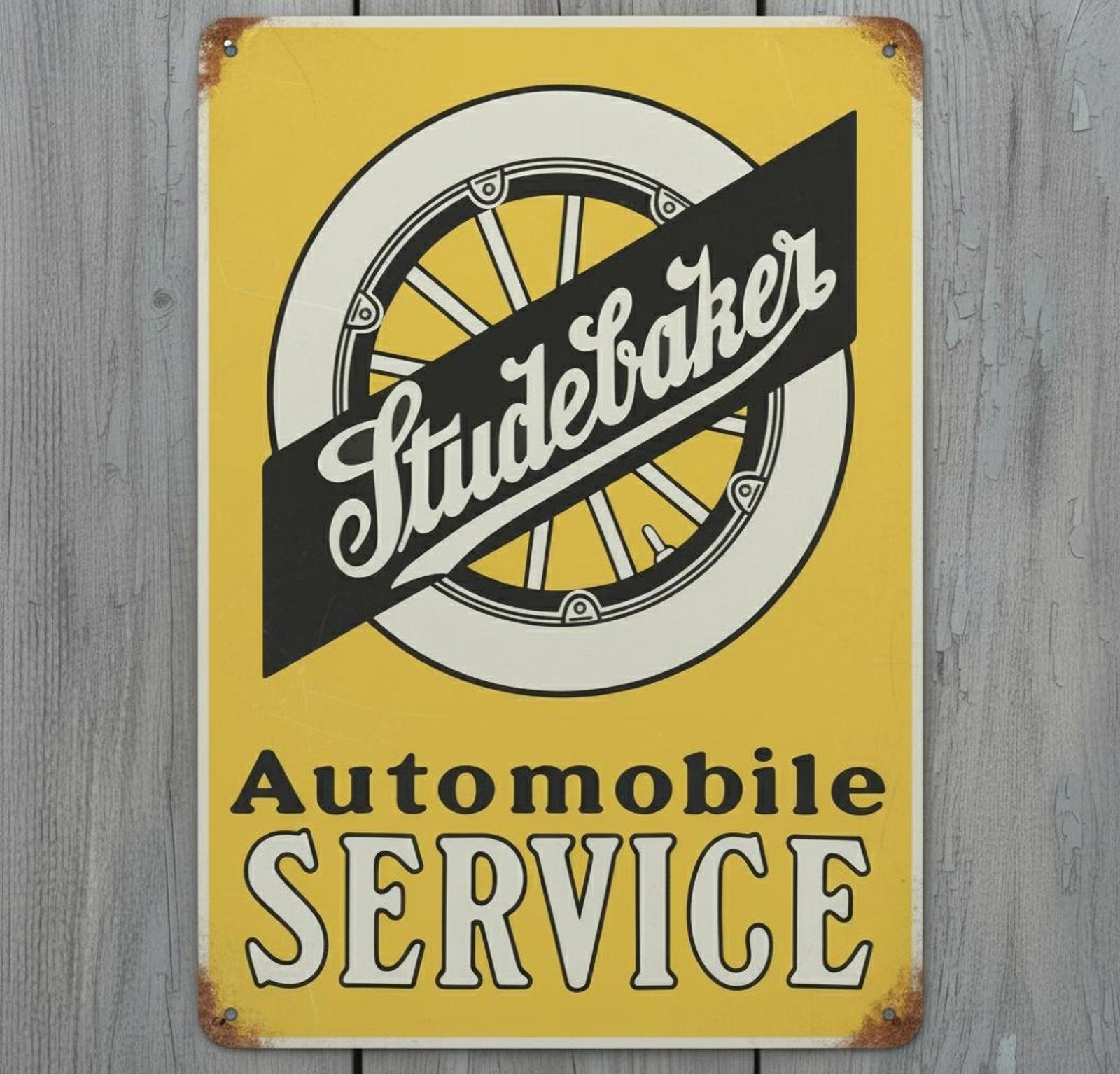 Studebaker Automobile Service 8 x 12 Vintage Novelty Metal Sign Made In USA