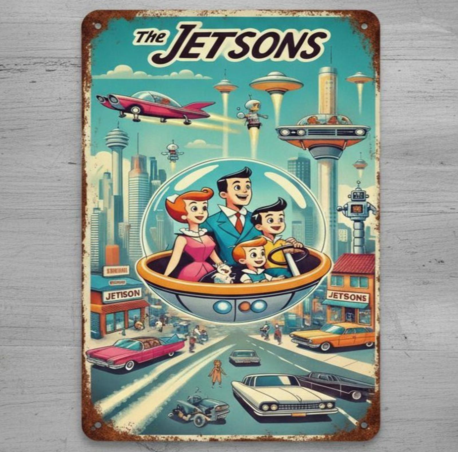 The Jetsons 8 x 12 Novelty Metal Sign Made In USA New!