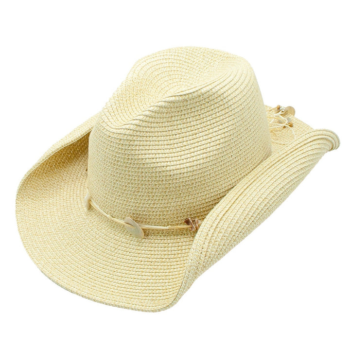 Pearl Toyo Straw Seashell Adjustable Resort Hat Style Your Walls Default