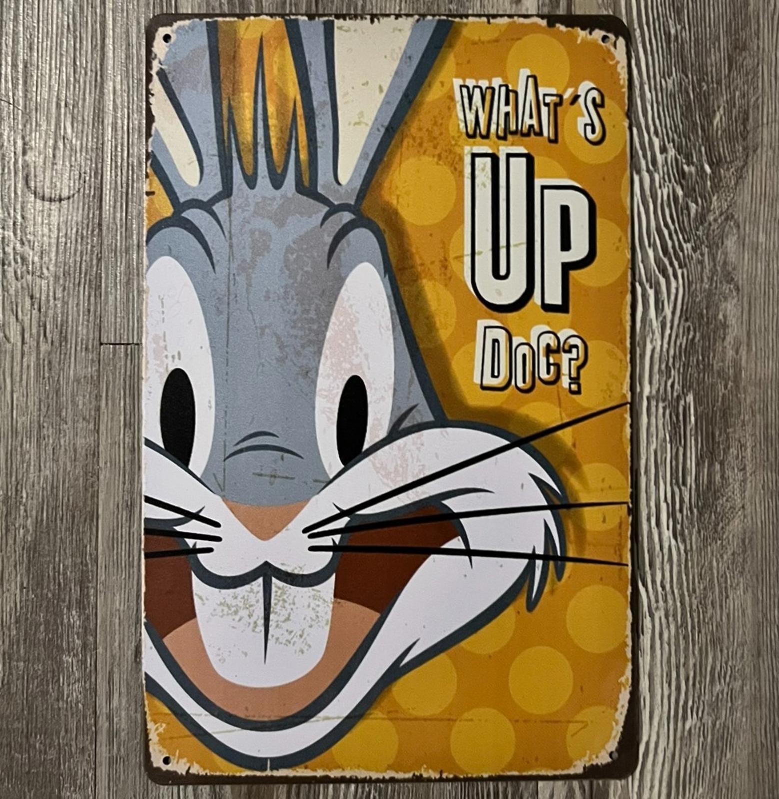 What's Up Doc? Bugs Bunny 8 x 12 Vintage Novelty Metal Sign Shrink-Wrapped New!
