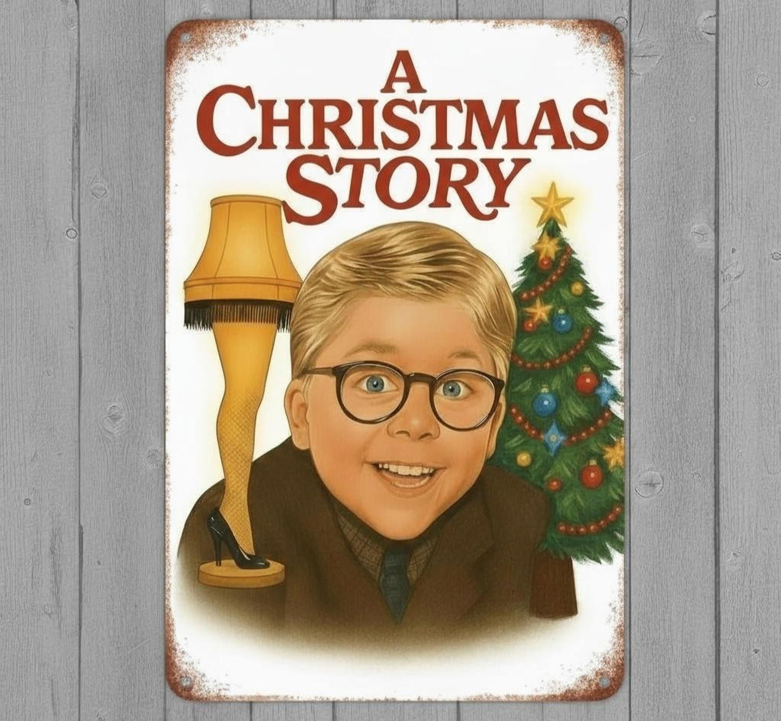 A Christmas Story 8 x 12 Vintage Novelty Metal Sign Made In USA New!