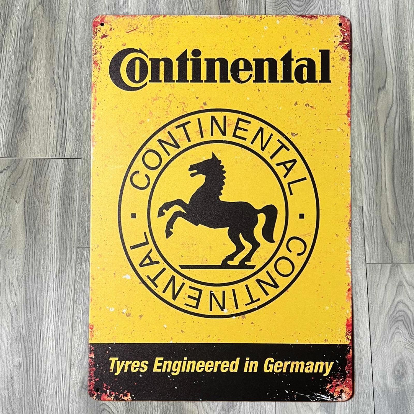 Continental Tires 8 x 12 Novelty Metal Sign Shrink-Wrapped New!