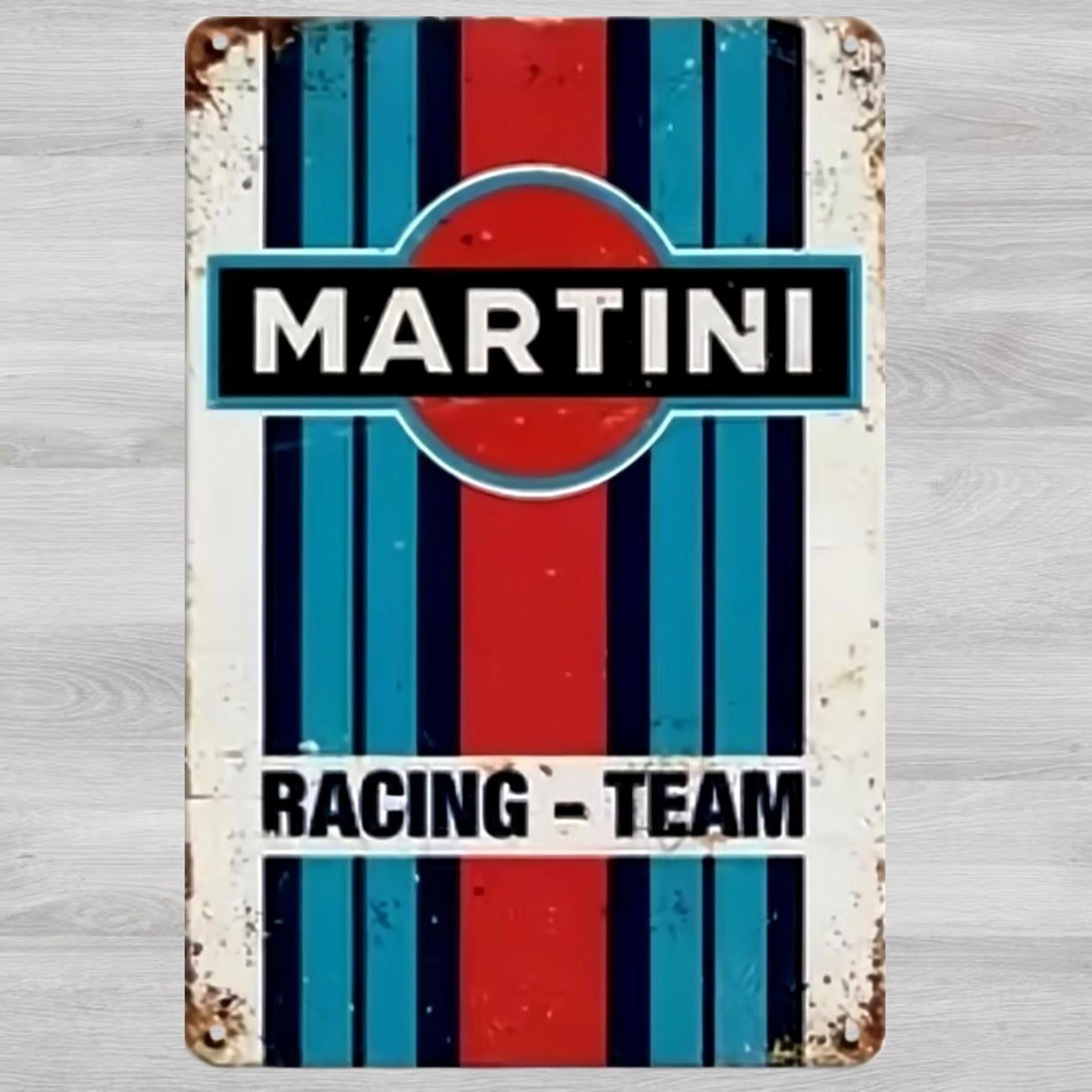Martini Racing Team 8 x 12 Vintage Novelty Metal Sign Shrink-Wrapped New!
