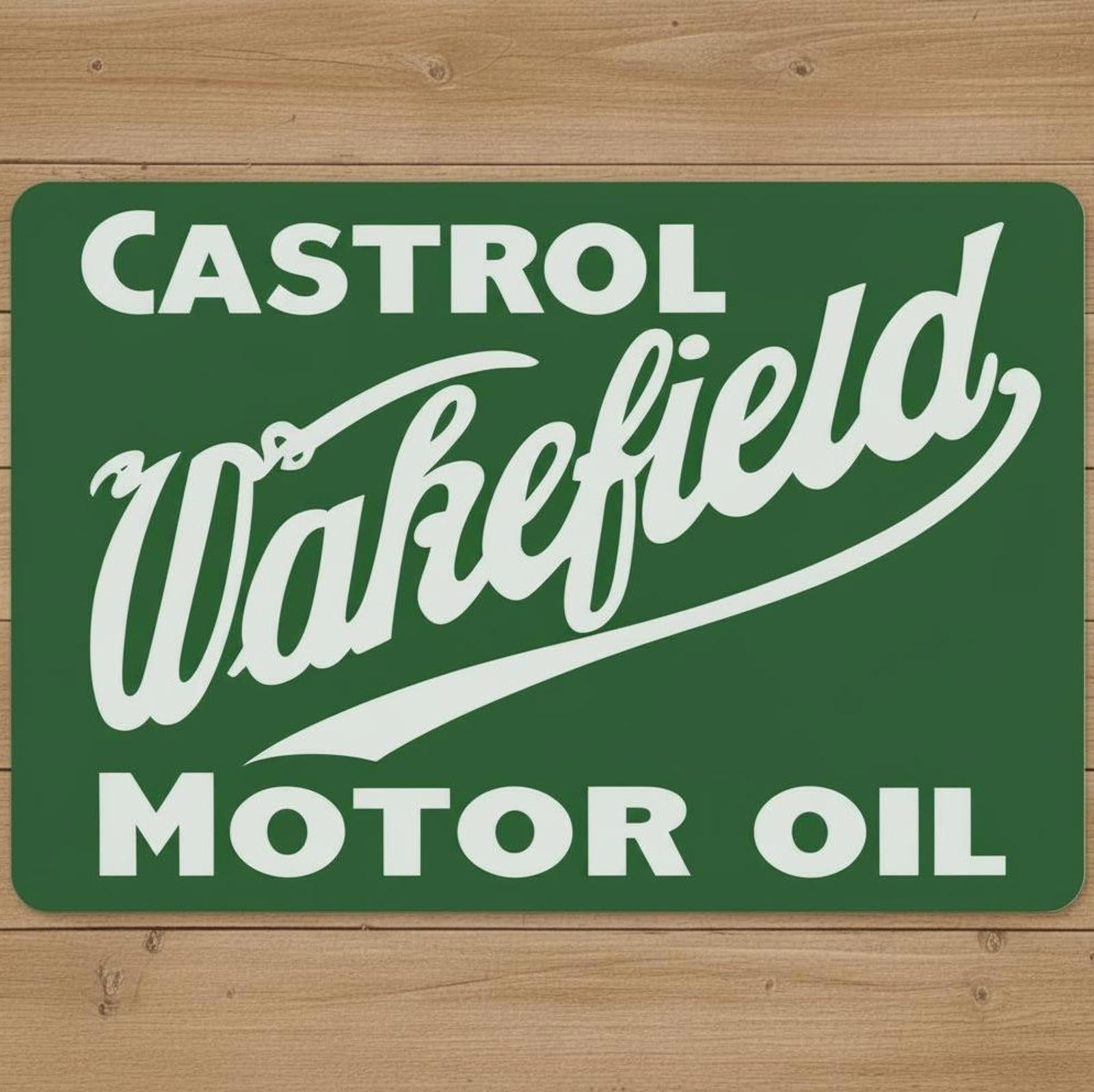 Castrol Wakefield 9.5 x 8 Mouse Pad With Anti-Slip Rubber Backing Made In USA