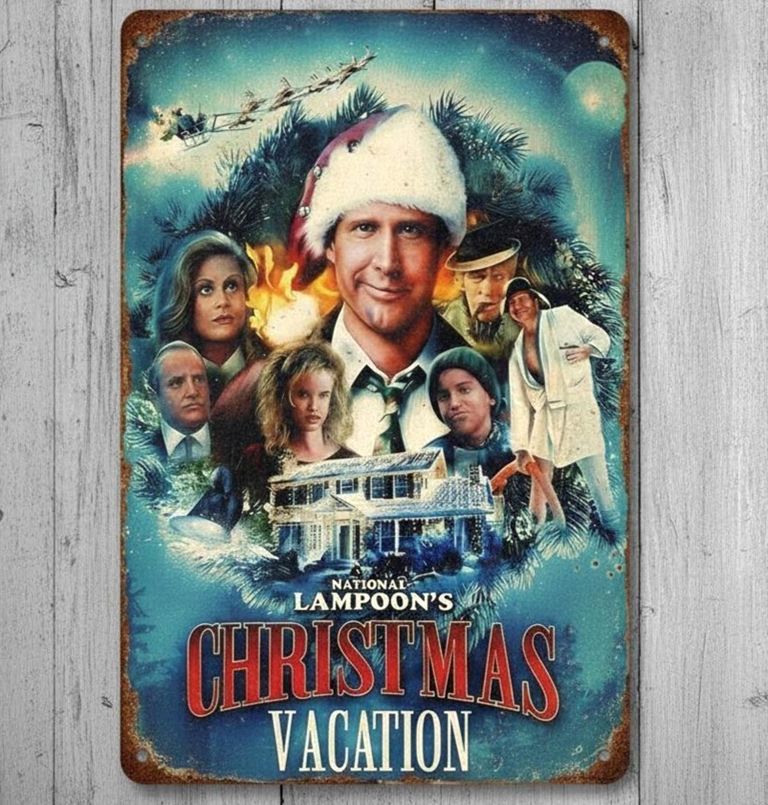 National Lampoon's Christmas Vacation 8 x 12 Novelty Metal Sign Made In USA