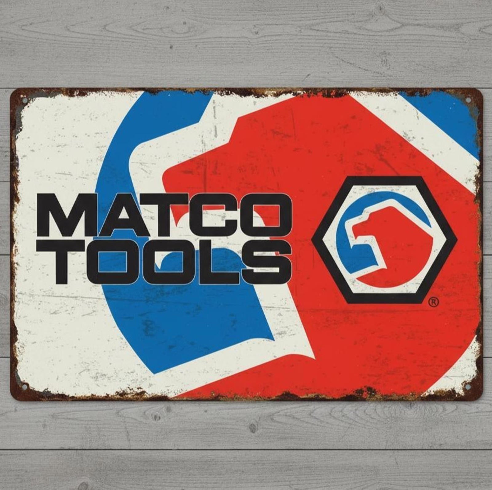 Matco Tools 8 x 12 Vintage Novelty Metal Sign Made In USA New!