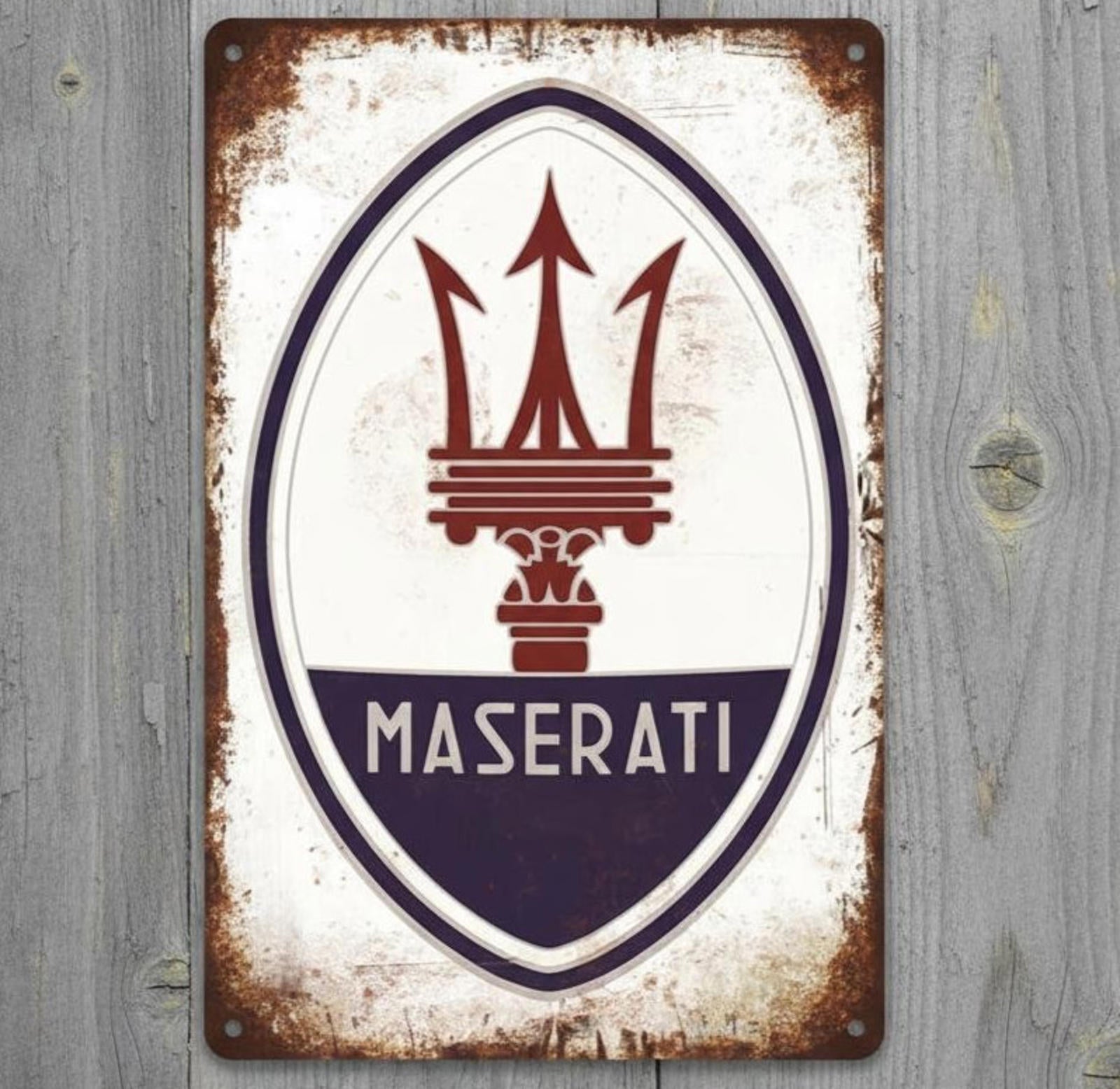 Maserati 8 x 12 Vintage Novelty Metal Sign Made In USA New!