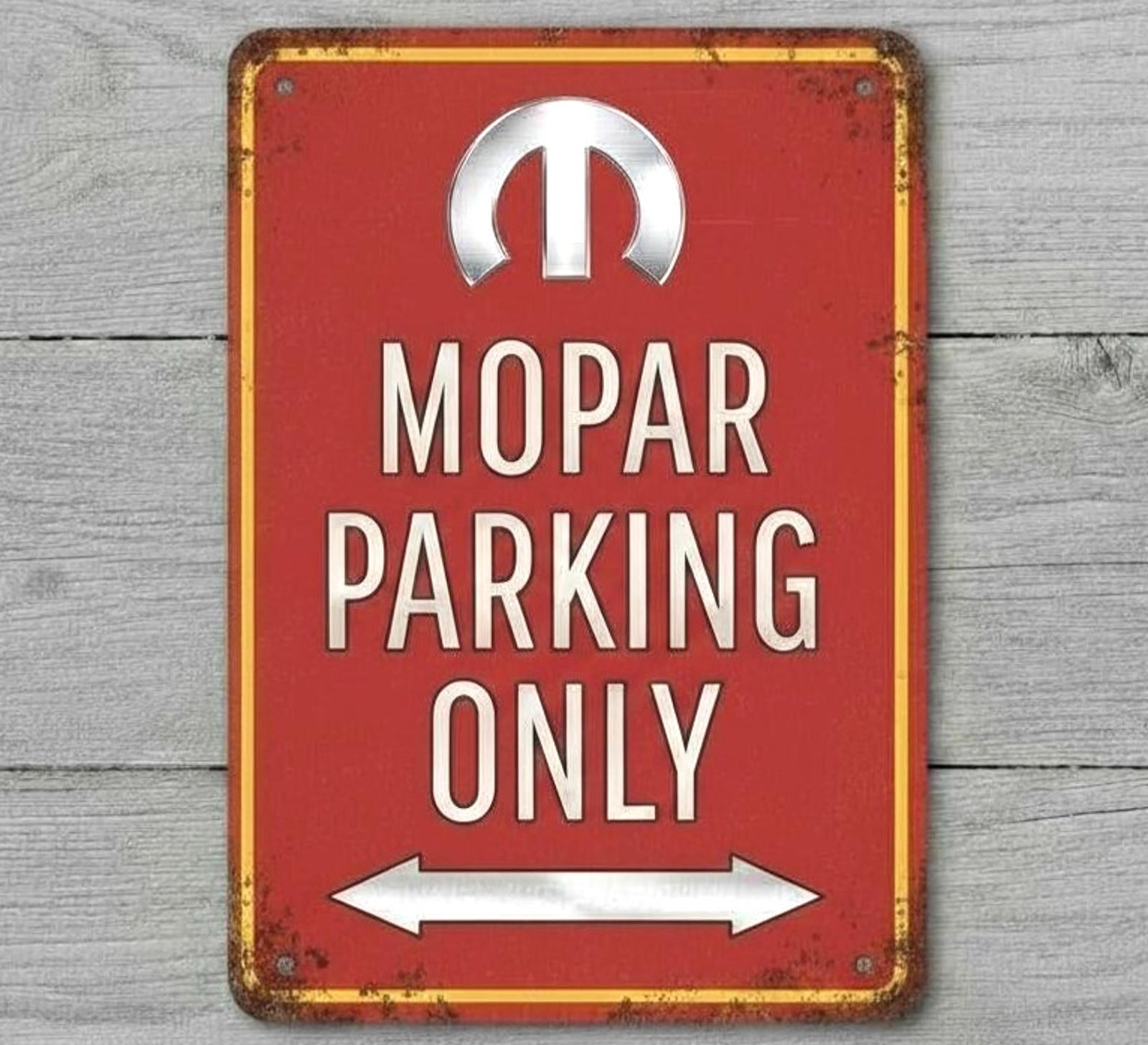 Mopar Parking Only 8 x 12 Vintage Novelty Metal Sign Shrink-Wrapped New!