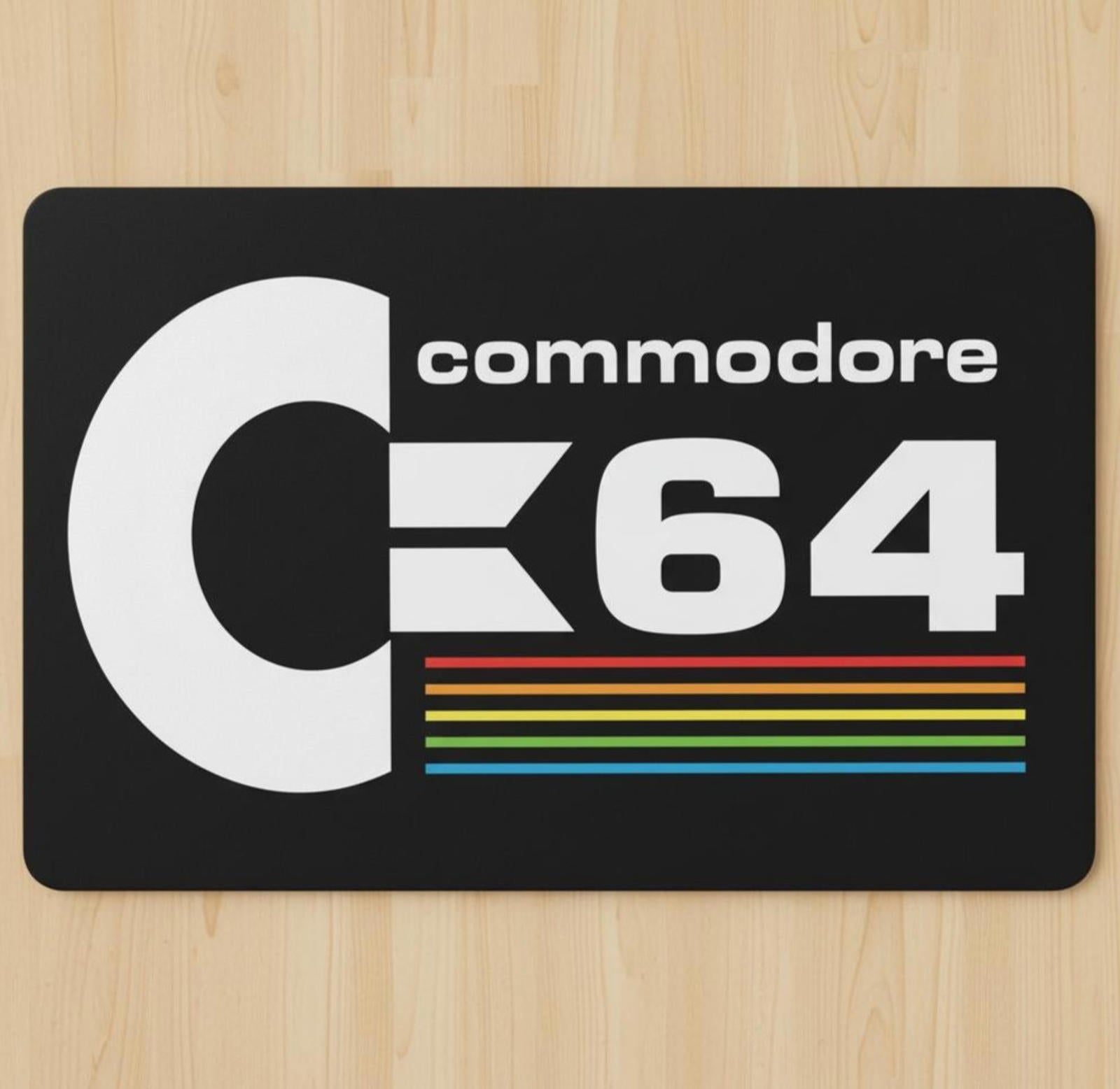 Commodore 64 9.5 x 8 Mouse Pad With Anti-Slip Rubber Backing Made In USA