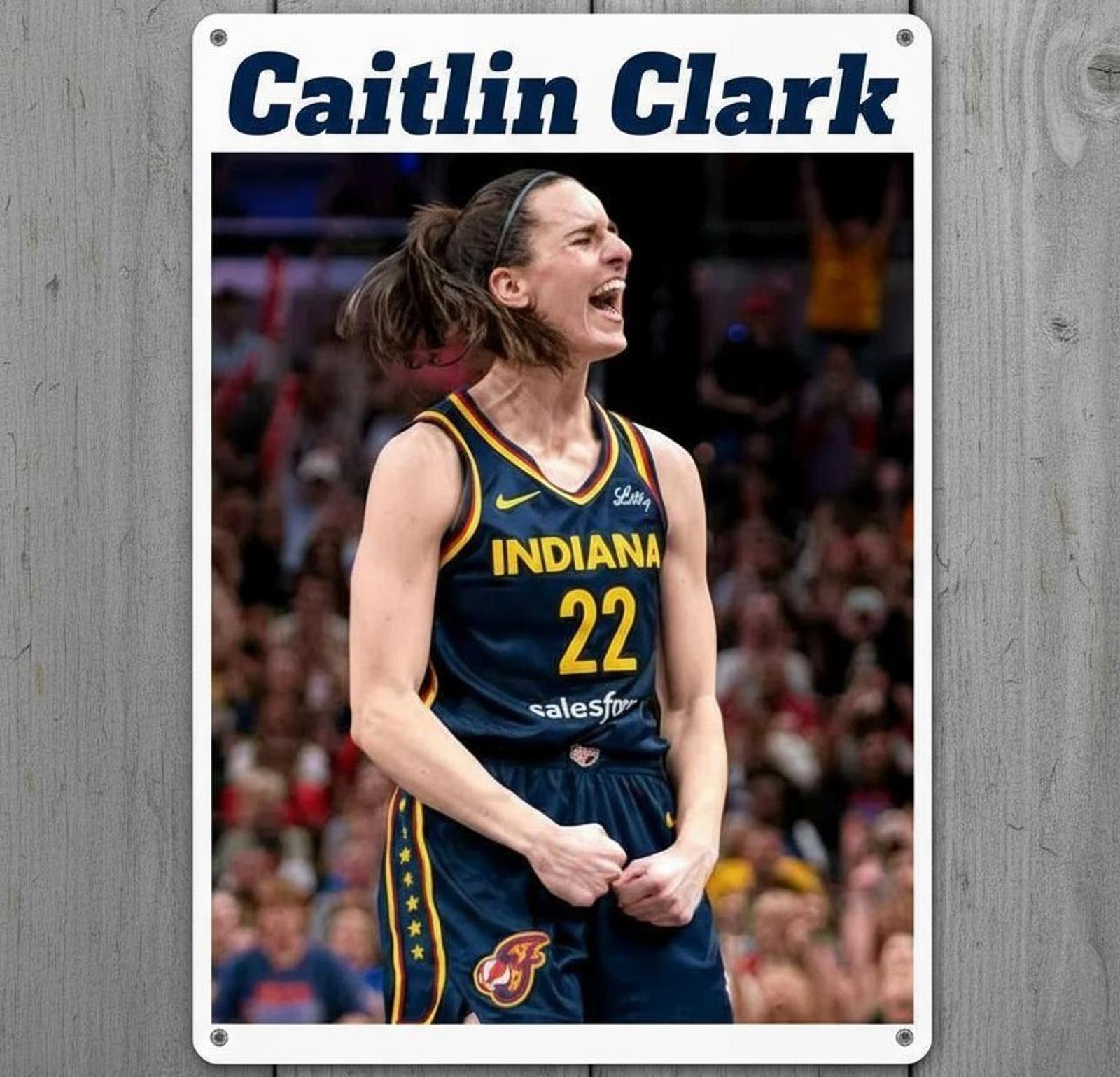Caitlin Clark 8 x 12 Novelty Metal Sign Made In USA New!