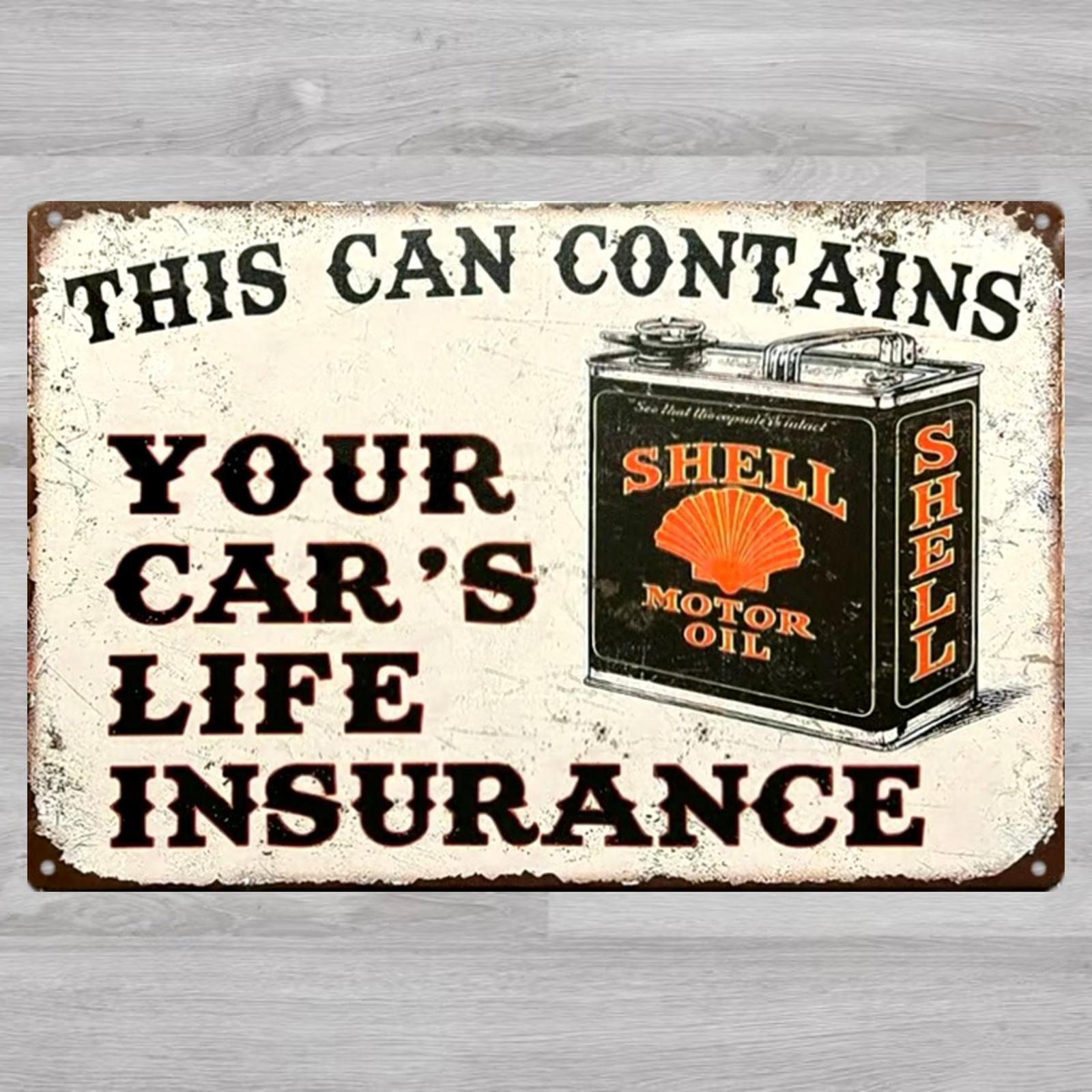 Shell Motor Oil 8 x 12 Vintage Novelty Metal Sign Shrink-Wrapped New!