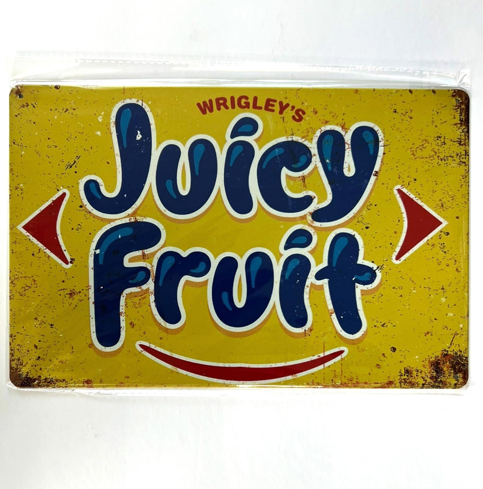 Juicy Fruit 8 x 12 Novelty Metal Sign Shrink-Wrapped New!