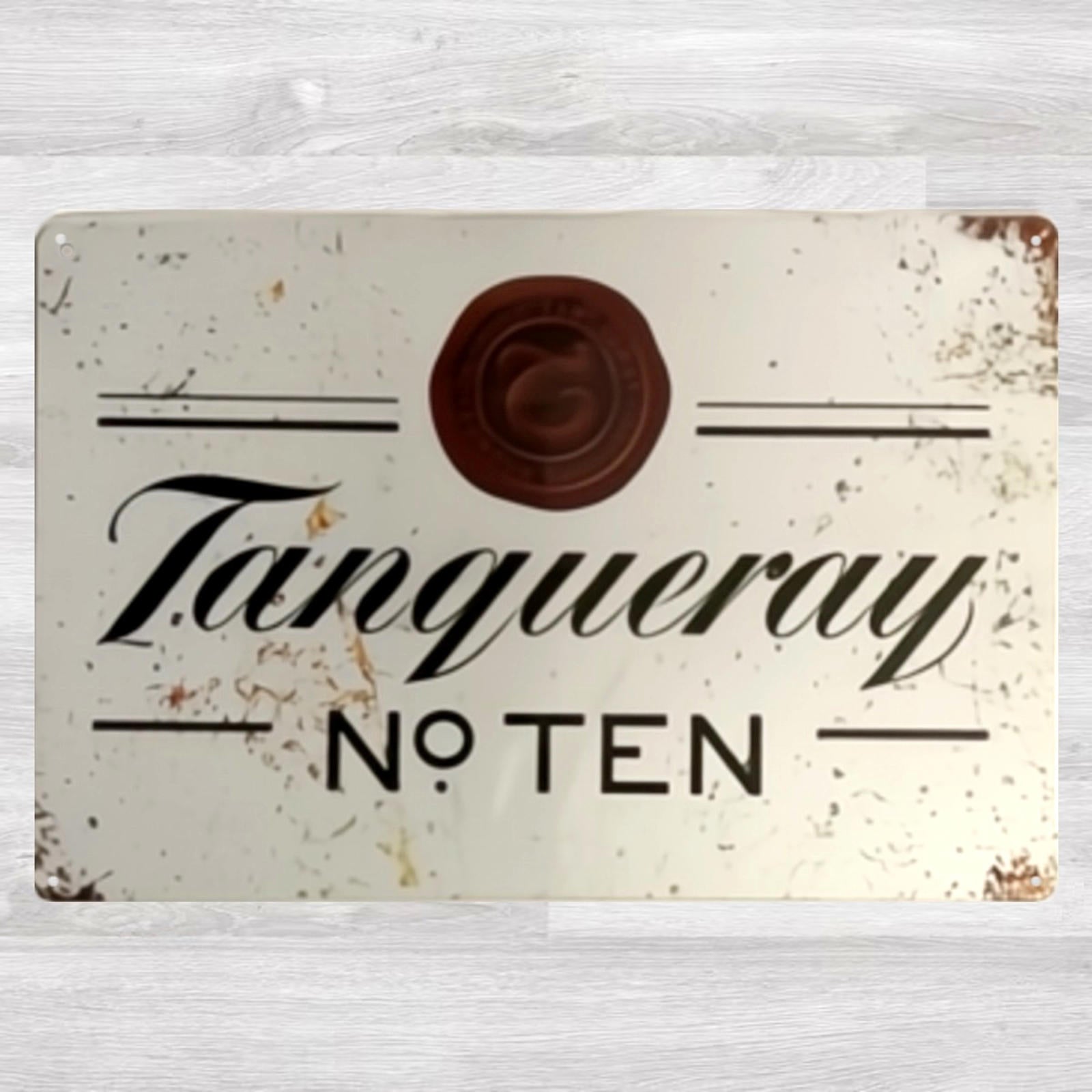 Tanqueray London Dry Gin 8 x 12 Novelty Vintage Metal Sign new!