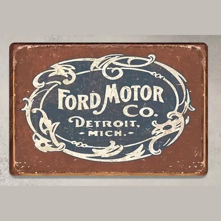 Ford Motor Company Vintage Novelty metal sign, 12 in x 8 in Novelty Sign Style Your Walls