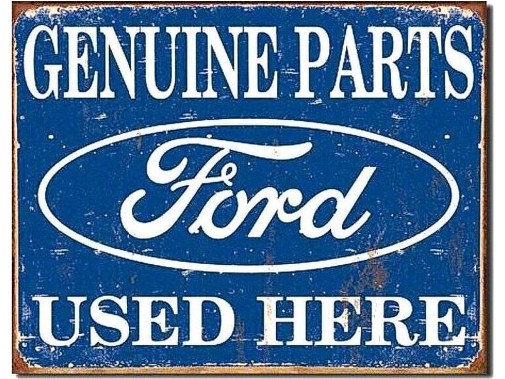 Ford Parts Used Here Vintage Auto Car Garage Novelty Sign 12" x 16" Novelty Sign Style Your Walls